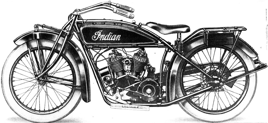 1920 Indian Scout G-20 moottoripyörä