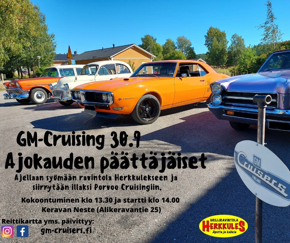 GM-Cruising Ajokauden päättäjäiset 2023